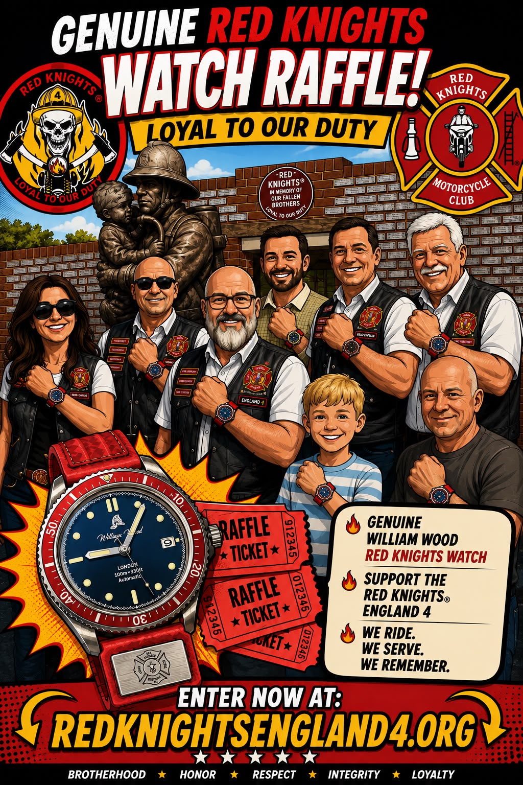 William Wood Red Knight Watch Raffle featured photograph
